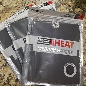 32 Degrees Long Sleeve Scoop Neck (3-Pack)